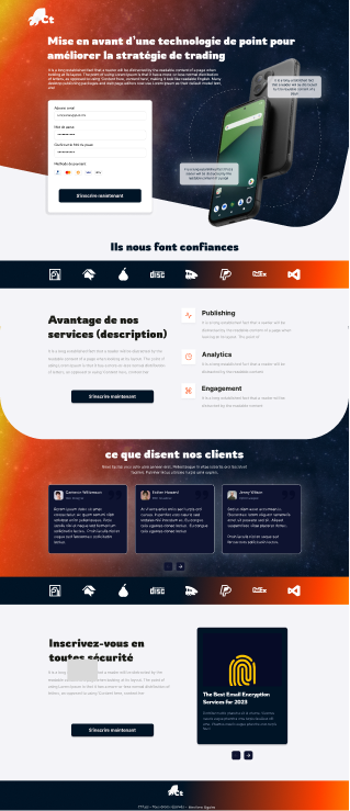 Landing page Winvest